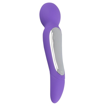 Wibrator dwumotorowy Wand 2in1 – dwustronny, 2 niezależne silniki, 10+10 trybów, długość 22 cm - 1