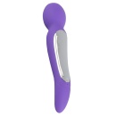 Wibrator dwumotorowy Wand 2in1 – dwustronny, 2 niezależne silniki, 10+10 trybów, długość 22 cm - 1