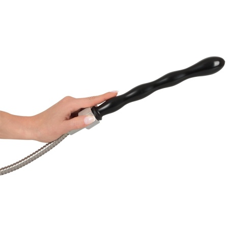 Irygator prysznicowy Shower Me Deluxe z dwiema końcówkami (gładka, falista), wąż 138 cm, aluminium i stal nierdzewna - 5