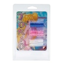 Nakładki stymulujące Sleeves 3er Set TPE – elastyczne mankiety z rowkami i nubami, 4,5 cm - 2