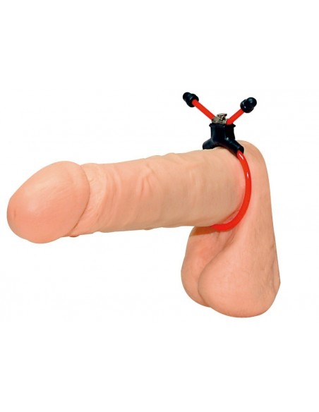 Pierścień na Penisa Red Sling - Pierścienie erekcyjne niewibrujące - 3