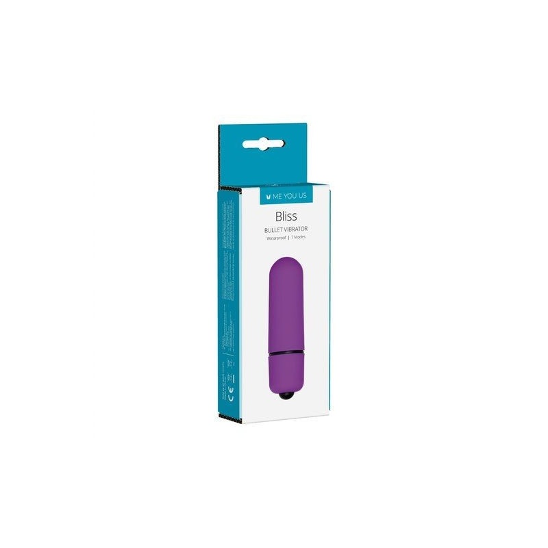 Wibrator Bliss 7 Mode Mini Bullet - 7 trybów wibracji, wodoodporny silikon matowy, kompaktowe wymiary typu mini bullet - 3
