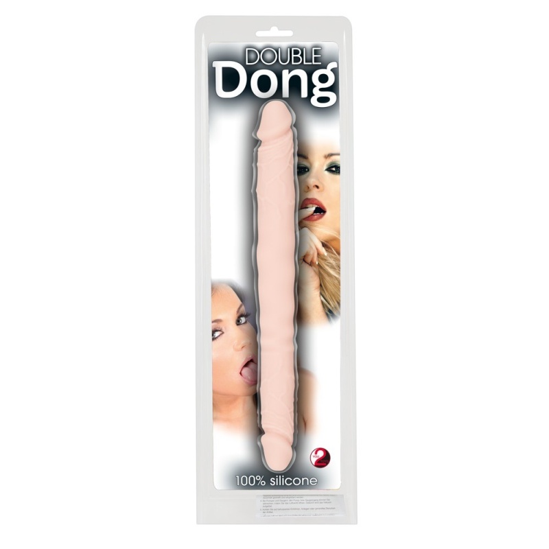 Double Dong Silikonowy Dwustronny Drążek 30,5 cm o Dwóch Średnicach 2,3–3,3 cm - 2