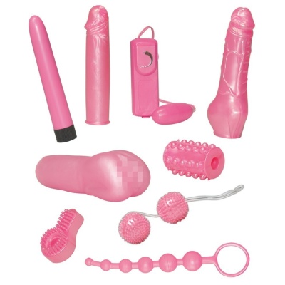 Zestaw erotyczny Candy Toy Set – 9 elementów, cukierkowy róż - 1 2