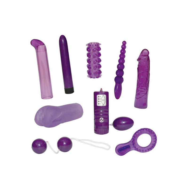 Zestaw zabawek erotycznych Toys So cute Set – 9 elementów, wibrator 17 cm, średnica 2,5 cm - 2