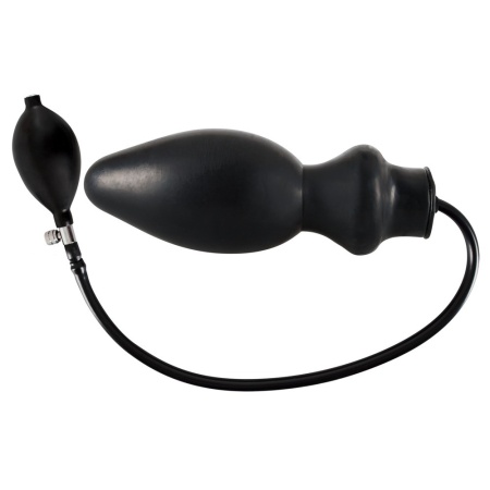 Nadmuchiwany korek analny Latex Plug Inflatable z ręczną pompką i zaworem spustowym, długość 20 cm, średnica 2,5–9,6 cm - 3