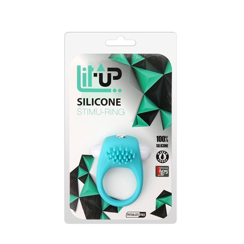 Pierścień wibracyjny Stimu Ring Blue - silikonowy, ID 27 mm / OD 54 mm, jednostopniowa wibracja - 2