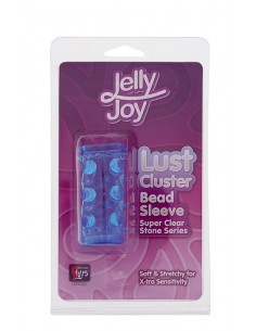 Stymulująca Nakładka Jelly Joy Lust Cluster Blue - Przedłużki i nakładki na penisa - 1 2