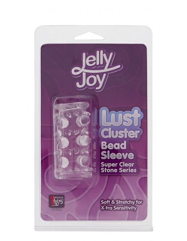 Stymulująca Nakładka Jelly Joy Lust Cluster Clear - Przedłużki i nakładki na penisa - 2
