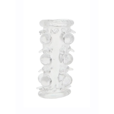 Rękaw z koralikami BEAD SLEEVE CLEAR - miękki, elastyczny, przezroczysty, bez wibracji - 1