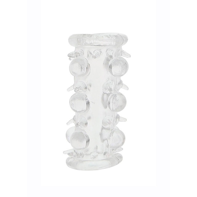 Rękaw z koralikami BEAD SLEEVE CLEAR - miękki, elastyczny, przezroczysty, bez wibracji - 1
