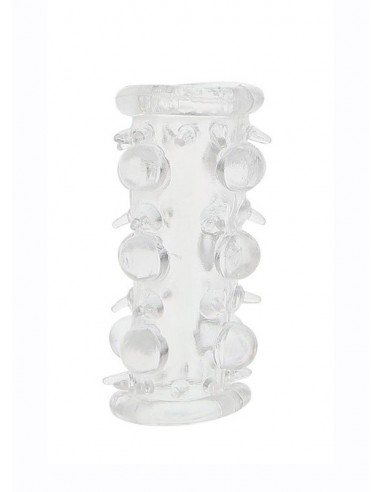 Stymulująca Nakładka Jelly Joy Lust Cluster Clear - Przedłużki i nakładki na penisa - 1