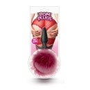 Wtyczka analna Plug-POM z odpinanym pomponem, jednorozmiarowa, silikon medyczny w jedwabistej fakturze - 2