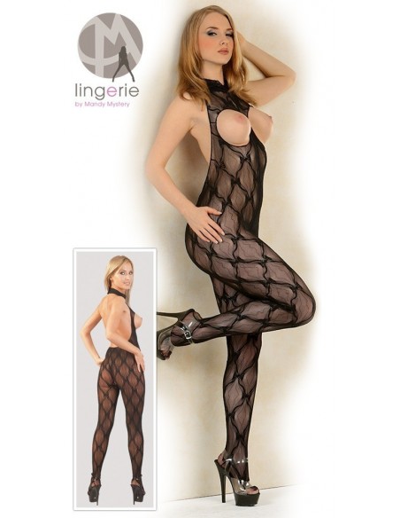 Bodystocking Catsuit open bust S-L - Bodystocking - 7