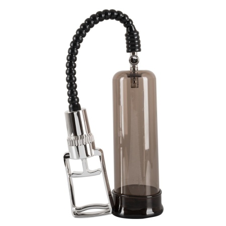 Pompka próżniowa do penisa ORION Chrome Line 518107 — ręczna pompa tłokowa z zaworem odcinająco-upustowym i skalą, cylinder 21 c - 2