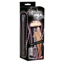 Masturbator Pussy to Go Vibration z kanałem stymulacyjnym TPR i wibro-jajkiem, 23 cm - 2