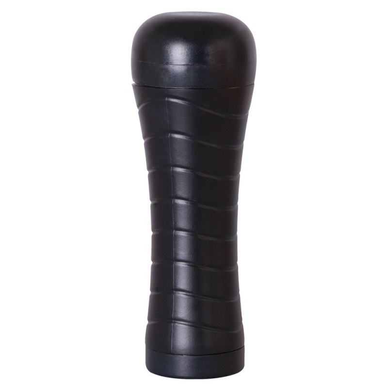 Masturbator Pussy to Go Vibration z kanałem stymulacyjnym TPR i wibro-jajkiem, 23 cm - 3