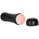 Masturbator Pussy to Go Vibration z kanałem stymulacyjnym TPR i wibro-jajkiem, 23 cm - 1