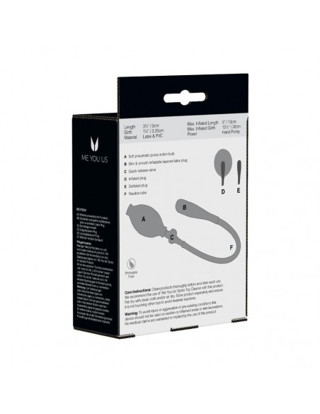 Pompowany plug analny Me You Us Classic Anal Balloon - Korki analne pompowane - 4