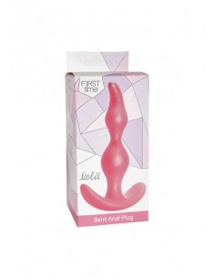 Korek analny zatyczka Anal Plug Bent Anal Plug Pink - Korki analne silikonowe - 1