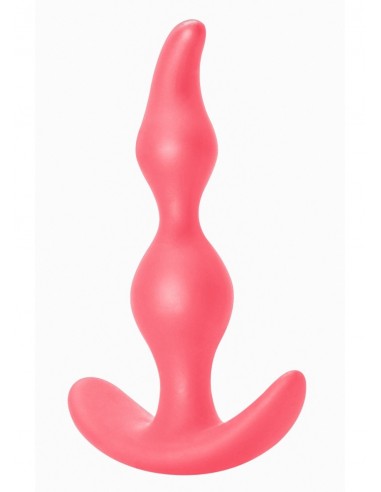 Korek analny zatyczka Anal Plug Bent Anal Plug Pink - Korki analne silikonowe - 2