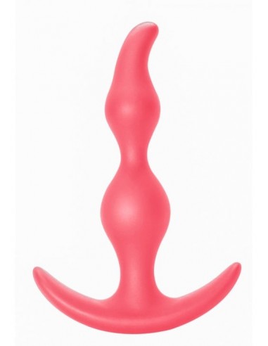 Korek analny zatyczka Anal Plug Bent Anal Plug Pink - Korki analne silikonowe - 3