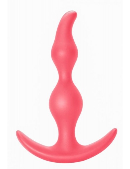 Korek analny zatyczka Anal Plug Bent Anal Plug Pink - Korki analne silikonowe - 3