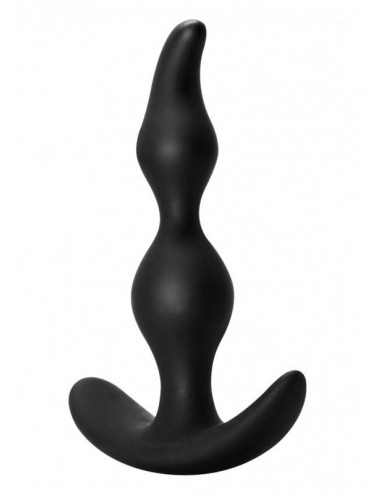 Korek analny zatyczka Anal Plug Bent Anal Plug Black - Korki analne silikonowe - 3