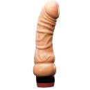 Naturalny wibrator realistyczny z żołędzią i żyłkami, PVC bez ftalanów, 17 cm, ø 3,5 cm, regulacja bezstopniowa - 1