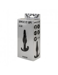 Korek analny zatyczka Anal plug Spice it up Starter Black - Korki analne silikonowe - 1