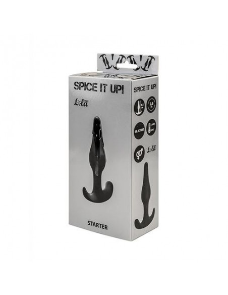 Korek analny zatyczka Anal plug Spice it up Starter Black - Korki analne silikonowe - 1