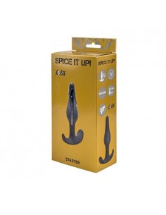 Korek analny zatyczka Anal plug Spice it up Starter Dark Grey - Korki analne silikonowe - 1