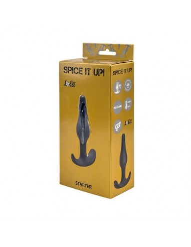 Korek analny zatyczka Anal plug Spice it up Starter Dark Grey - Korki analne silikonowe - 1