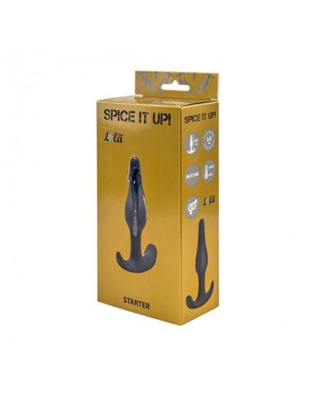 Korek analny zatyczka Anal plug Spice it up Starter Dark Grey - Korki analne silikonowe - 1