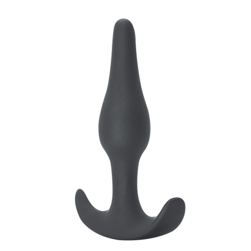 Plug analny Spice it up Starter Dark Grey - anatomiczny, hipoalergiczny silikon, długość 8,5 cm, średnica 2,6 cm - 2