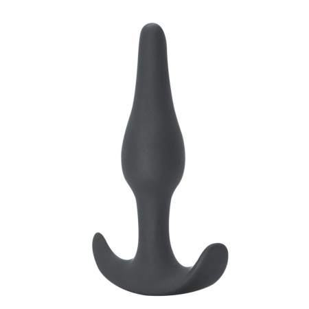 Plug analny Spice it up Starter Dark Grey - anatomiczny, hipoalergiczny silikon, długość 8,5 cm, średnica 2,6 cm - 2