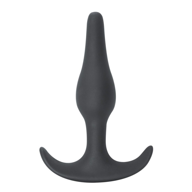 Plug analny Spice it up Starter Dark Grey - anatomiczny, hipoalergiczny silikon, długość 8,5 cm, średnica 2,6 cm - 3
