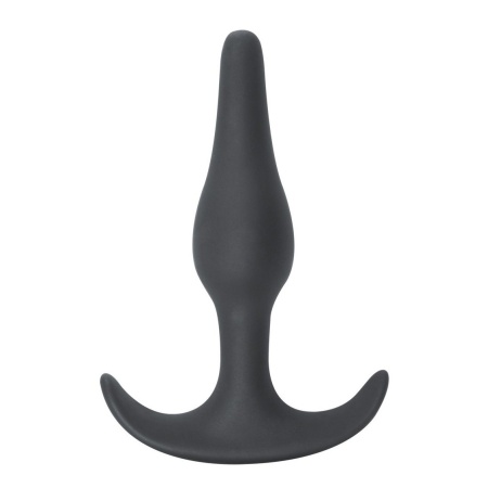 Plug analny Spice it up Starter Dark Grey - anatomiczny, hipoalergiczny silikon, długość 8,5 cm, średnica 2,6 cm - 3