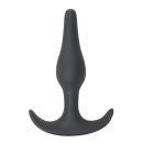 Plug analny Spice it up Starter Dark Grey - anatomiczny, hipoalergiczny silikon, długość 8,5 cm, średnica 2,6 cm - 3