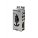 Stymulator analny Insatiable Black z przesuniętym środkiem ciężkości, 10,5 cm - 1