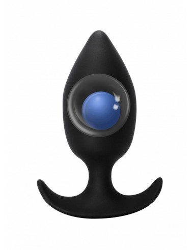 Korek analny zatyczka Anal plug with misplaced center of gravity Spice it up Insatiable Black - Korki analne silikonowe - 3