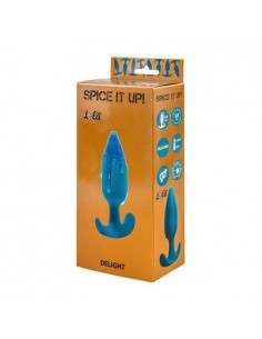 Korek analny zatyczka Anal plug with misplaced center of gravitySpice it up Delight Aquamarine - Korki analne silikonowe - 1