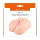 Masturbator Miss Mia Premium Vibrating Realistic Flesh - dwa kanały (pochwowy i analny), dwa pociski wibracyjne, pilot przewodow - 2