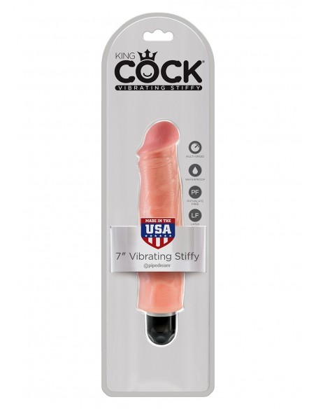 Realistyczny wibrator King Cock Vibr Stiffy Flesh 7 '' - Wibratory Realistyczne - 2