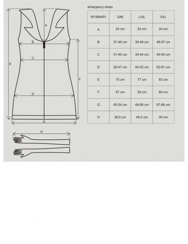 Emergency dress kostium lekarki S/M + stetoskop - Kostiumy i przebrania erotyczne - 3