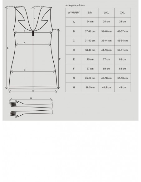 Emergency dress kostium lekarki S/M + stetoskop - Kostiumy i przebrania erotyczne - 3