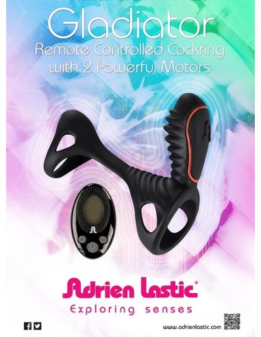 Pierścien erekcyjny wibrujący GLADIATOR + LRS - Pierścienie erekcyjne wibrujące - 8