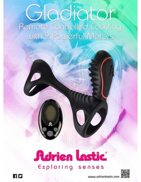 Pierścien erekcyjny wibrujący GLADIATOR + LRS - Pierścienie erekcyjne wibrujące - 8