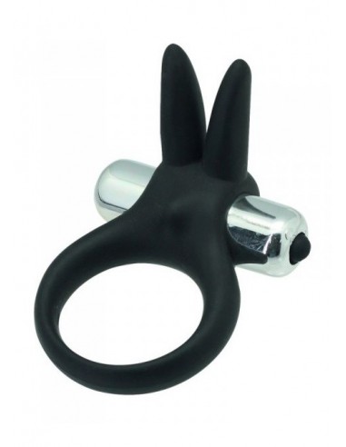 Pierścien erekcyjny wibrujący Timeless stretchy ring Czarny - Pierścienie erekcyjne wibrujące - 1