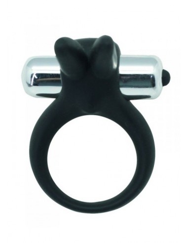 Pierścien erekcyjny wibrujący Timeless stretchy ring Czarny - Pierścienie erekcyjne wibrujące - 2